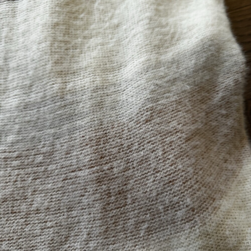 Maurices Plus Size Eyelash Striped  Open Cardigan Plus Size 0X Cream Sweater - Picture 15 of 15